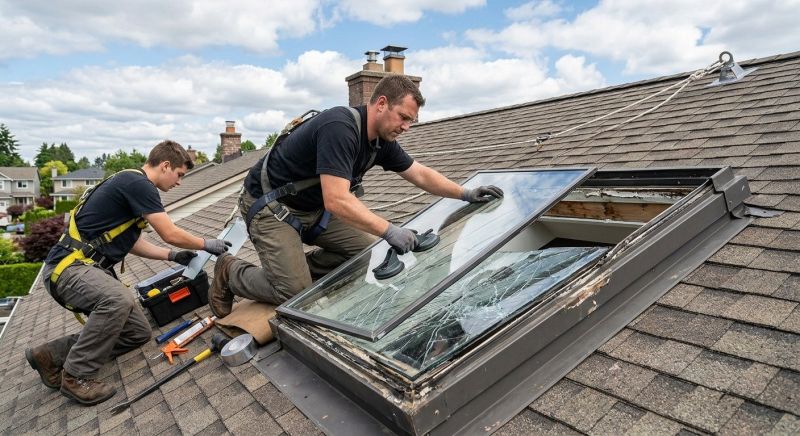 Skylight Glass Repair in Gig Harbor, WA